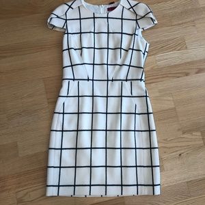 Hugo Boss window pane shift dress